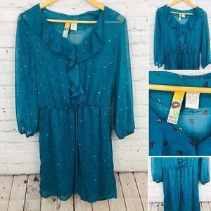 turquoise tunic top size S